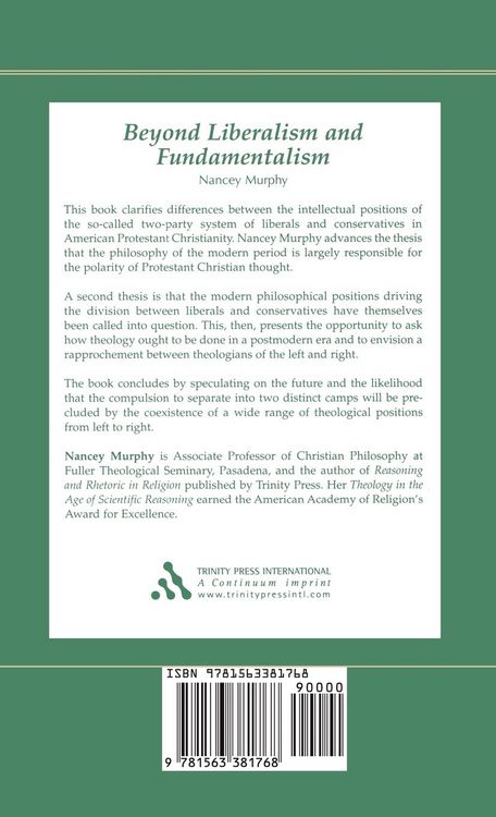 Produktbild: Beyond Liberalism and Fundamentalism