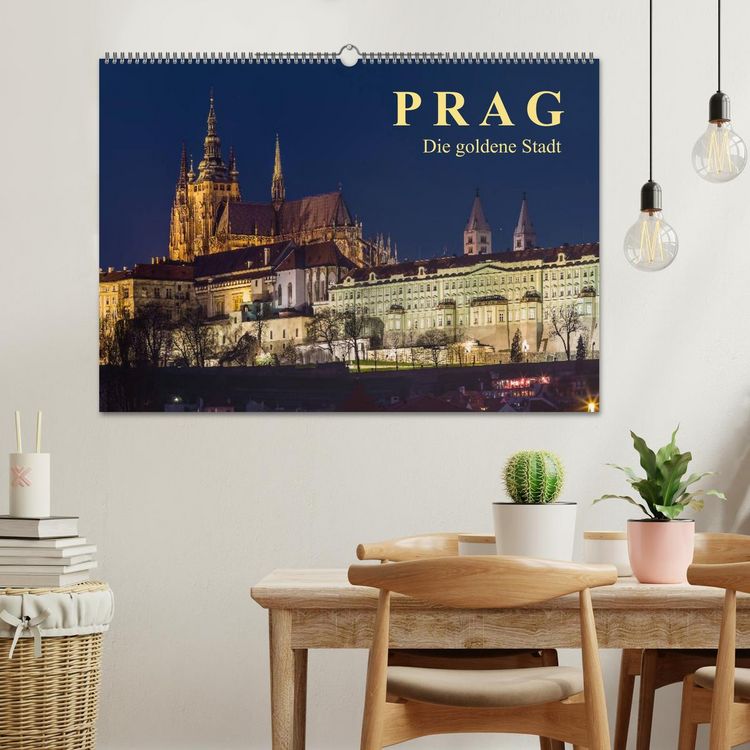 Produktbild: Prag - die goldene Stadt (Wandkalender 2026 DIN A2 quer), CALVENDO Monatskalender