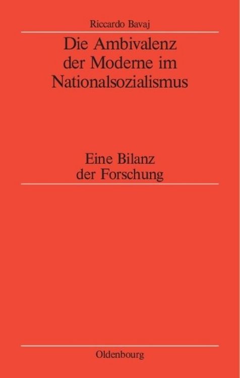 Produktbild: Die Ambivalenz der Moderne im Nationalsozialismus