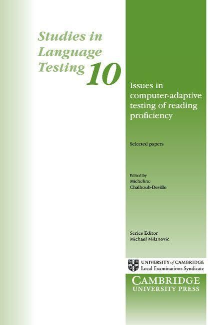 Produktbild: Issues in Computer-Adaptive Testing of Reading Proficiency