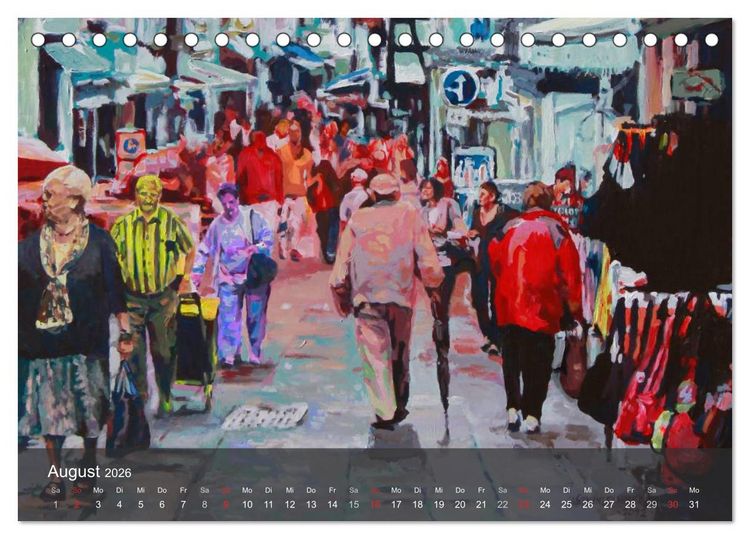 Produktbild: Alena Steinlechner, Acryl auf Leinwand (Tischkalender 2026 DIN A5 quer), CALVENDO Monatskalender