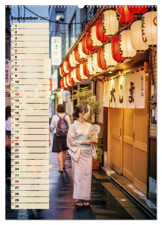 Produktbild: Japanische Lebensart (Wandkalender 2027 DIN A2 hoch), CALVENDO Monatskalender