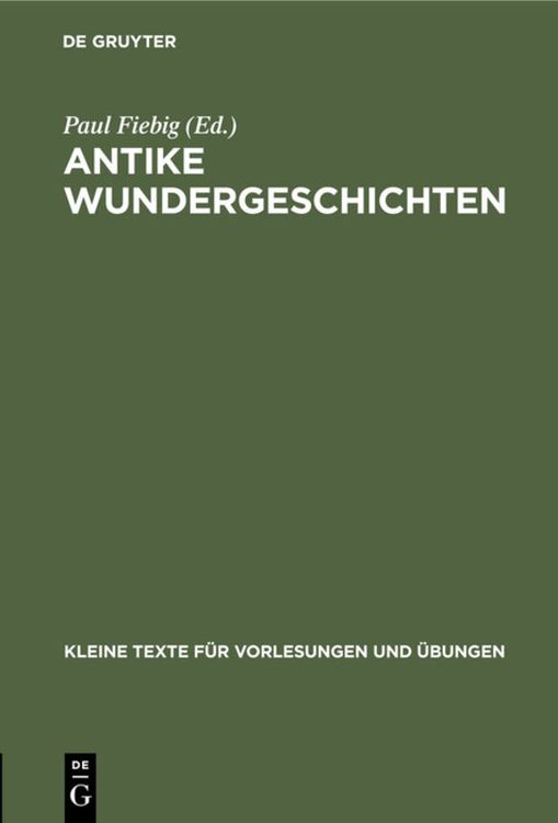 Produktbild: Antike Wundergeschichten