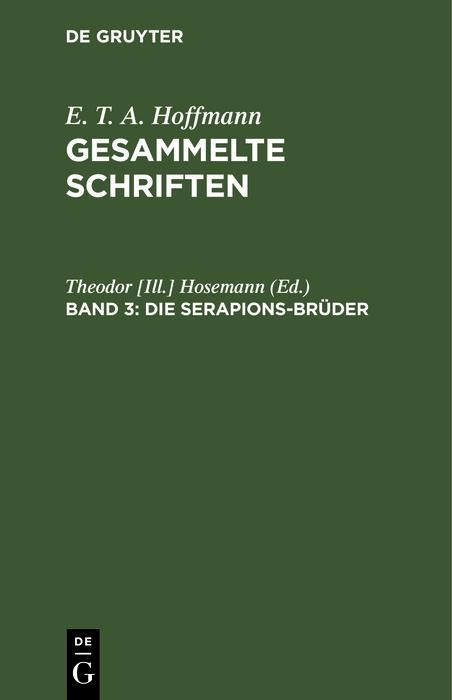 Produktbild: Die Serapions-Br&uuml;der