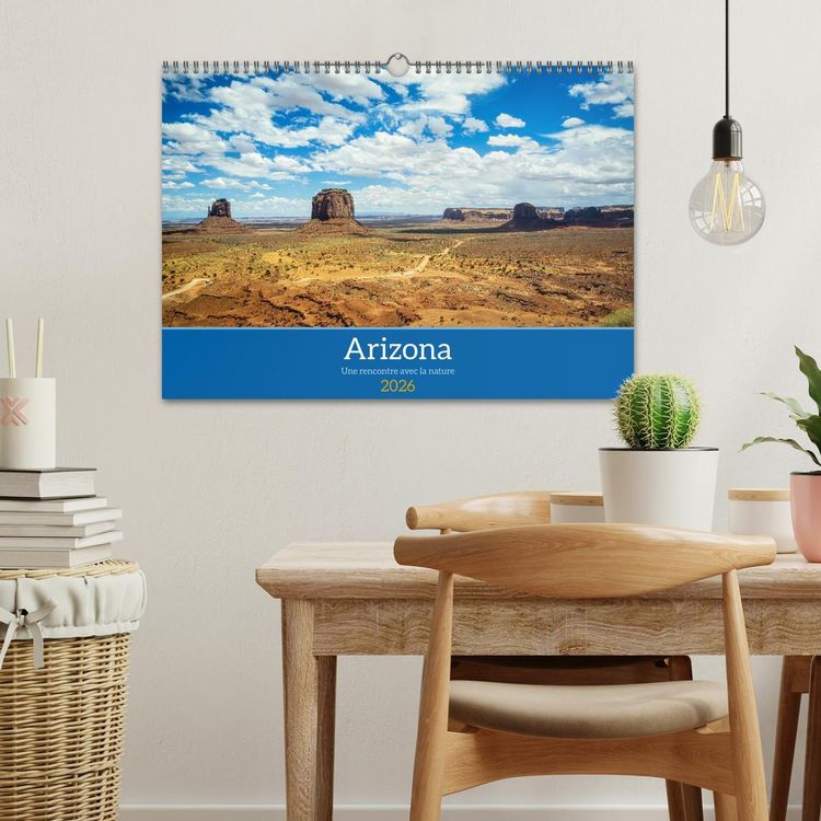 Produktbild: Arizona, une rencontre avec la nature (Calendrier mural 2026 DIN A3 vertical), CALVENDO calendrier mensuel