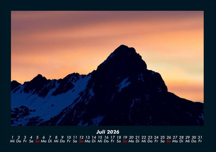 Produktbild: Bergige Welten 2026 Fotokalender DIN A4