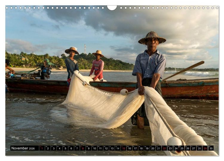 Produktbild: Myanmar - Burma (Wandkalender 2026 DIN A3 quer), CALVENDO Monatskalender