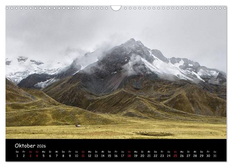 Produktbild: Traumziel Peru (Wandkalender 2026 DIN A3 quer), CALVENDO Monatskalender