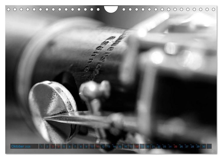 Produktbild: Klarinette - close up (Wandkalender 2026 DIN A4 quer), CALVENDO Monatskalender