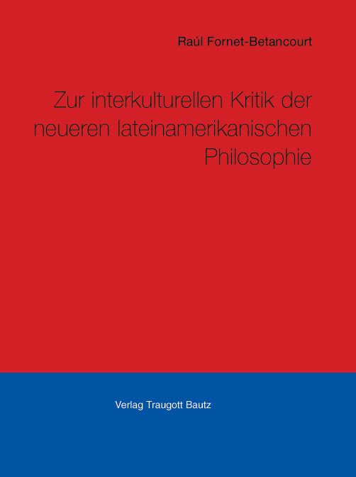 Produktbild: Kritik der neueren lateinamerikanischen Philosophie