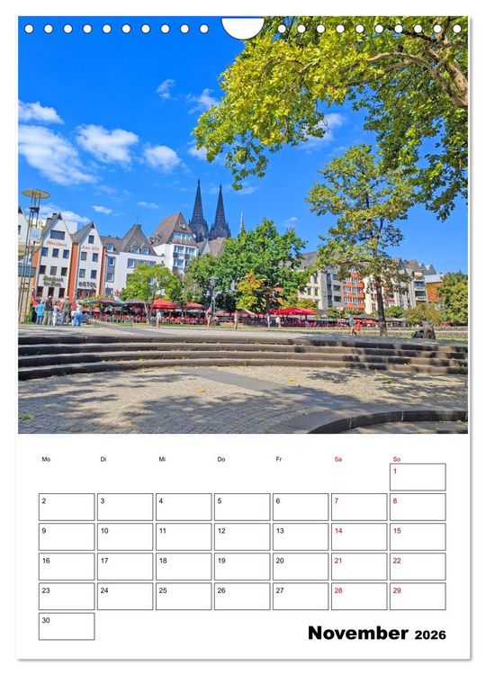 Produktbild: K&ouml;ln und D&uuml;sseldorf - Stadtmomente am Rhein (Wandkalender 2026 DIN A4 hoch), CALVENDO Monatskalender