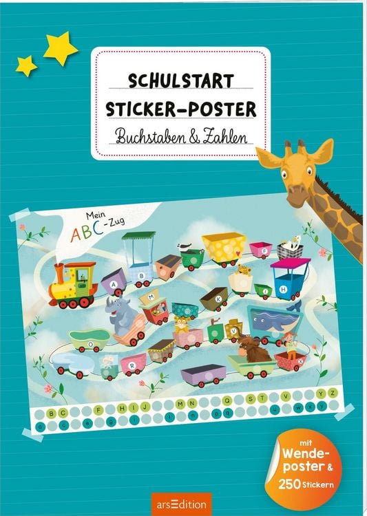 Produktbild: Schulstart-Sticker-Poster Buchstaben & Zahlen