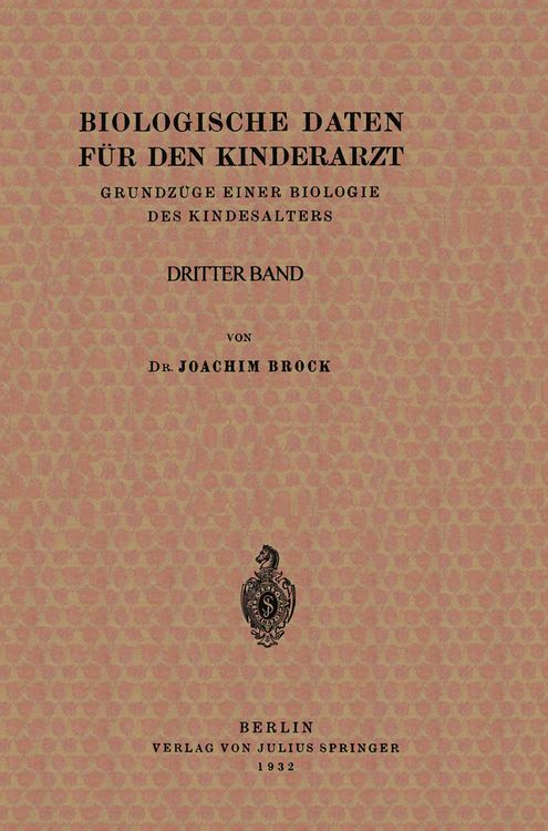 Produktbild: Biologische Daten f&uuml;r den Kinderarzt