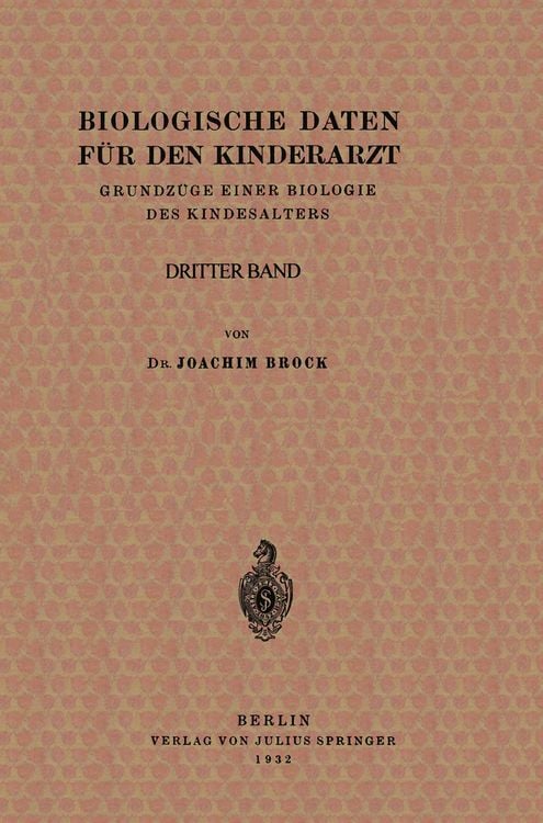 Produktbild: Biologische Daten f&uuml;r den Kinderarzt