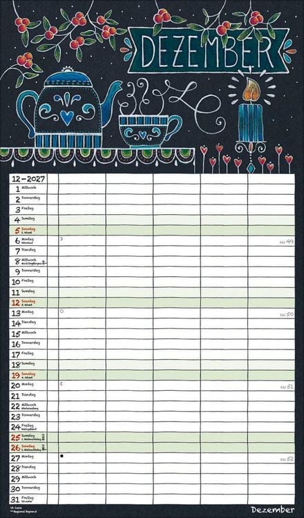 Produktbild: Lovely Chalk Timer 2027