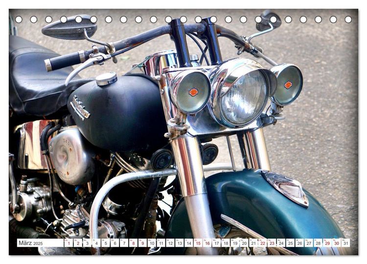 Produktbild: Harley-Davidson - Eine Kultmarke in Kuba (Tischkalender 2025 DIN A5 quer), CALVENDO Monatskalender