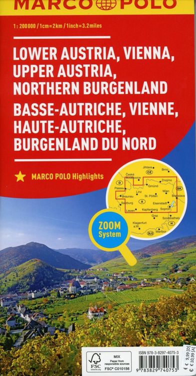 Produktbild: Marco Polo Verlag: MARCO POLO Regionalkarte &Ouml;sterreich 01 Ni