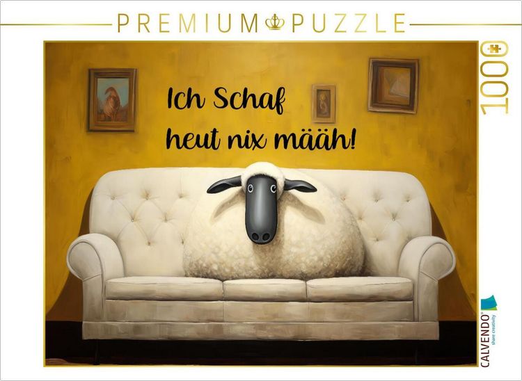 Produktbild: CALVENDO Puzzle Brillenschaf | 1000 Teile Lege-Gr&ouml;&szlig;e 64x48cm Foto-Puzzle f&uuml;r gl&uuml;ckliche Stunden