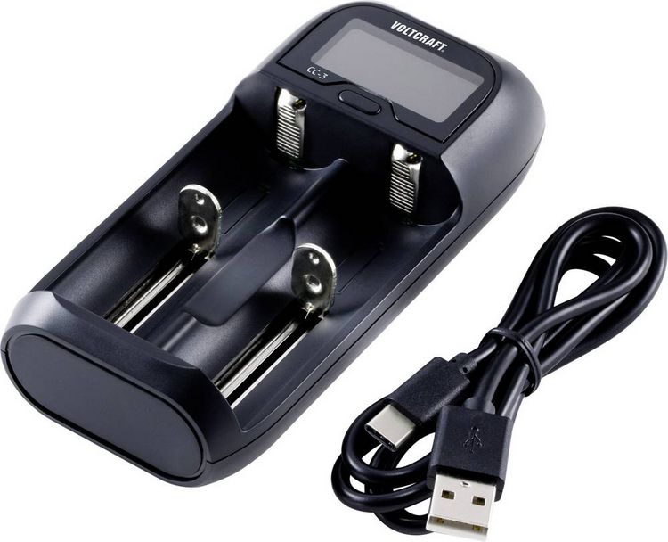 Produktbild: VOLTCRAFT CC-3 Rundzellen-Ladeger&auml;t NiMH, NiCd, LiIon, LiFePO Mini (AAAA), Micro (AAA), Mignon (AA), Baby (C), Sub-C, A, 10440, 14500, 14650, 16340,