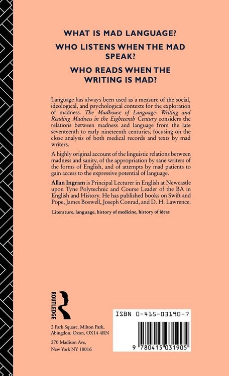 Produktbild: The Madhouse of Language