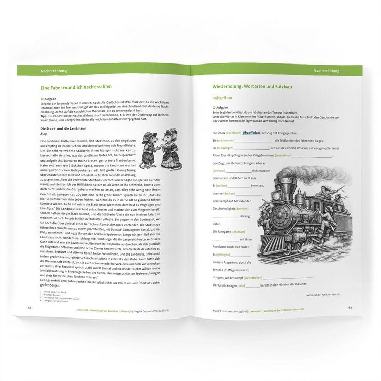 Produktbild: Grundlagen des Erz&auml;hlens &ndash; Klasse 5/6 &ndash; Lehrerheft