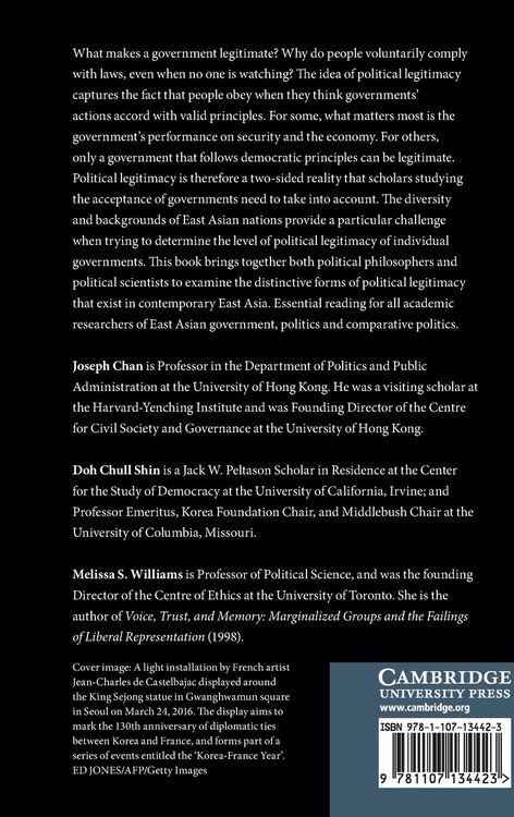 Produktbild: East Asian Perspectives on Political Legitimacy