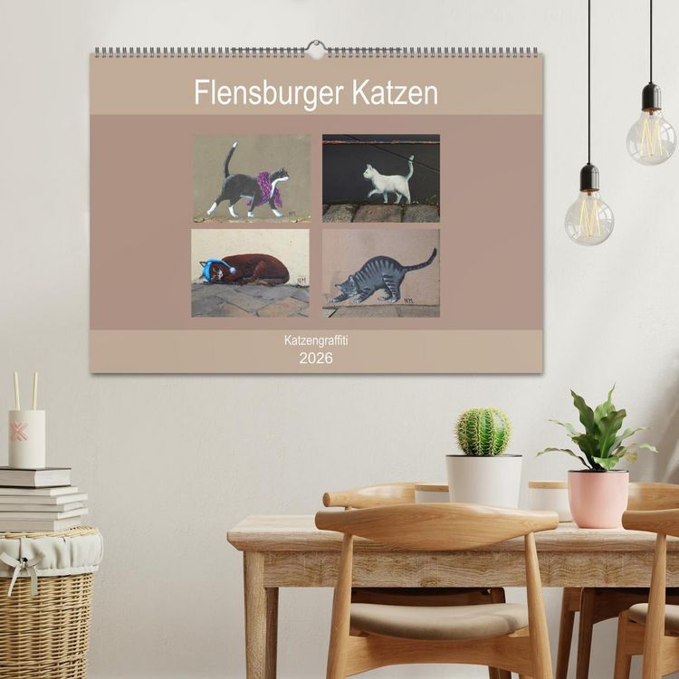 Produktbild: Flensburger Katzen (Wandkalender 2026 DIN A2 quer), CALVENDO Monatskalender