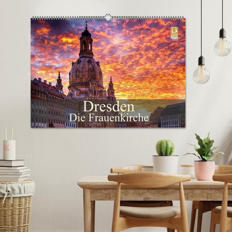 Produktbild: Dresden - Die Frauenkirche (Wandkalender 2026 DIN A2 quer), CALVENDO Monatskalender