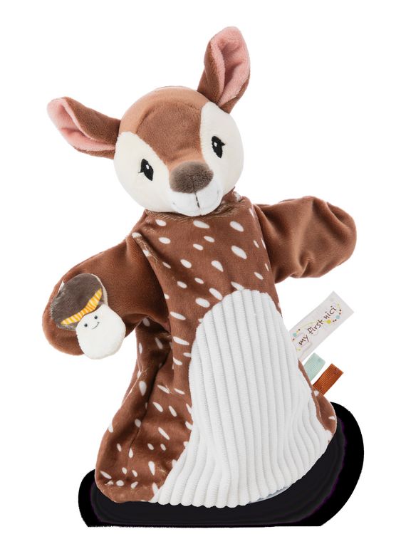 Produktbild: Schmusetuch Handpuppe Rehkitz 2in1 26x25cm auf