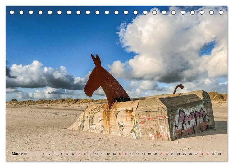 Produktbild: Westj&uuml;tland - D&auml;nemarks Westen erleben (Tischkalender 2026 DIN A5 quer), CALVENDO Monatskalender