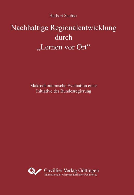 Produktbild: Nachhaltige Regionalentwicklung durch "Lernen vor Ort"