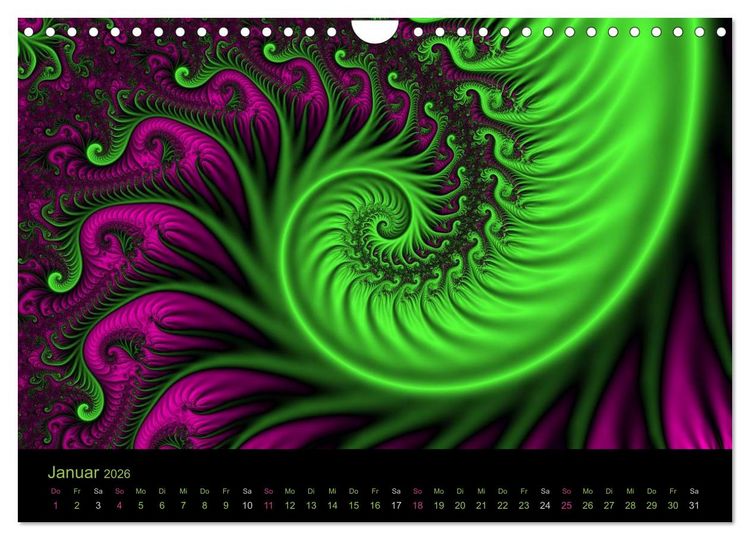 Produktbild: Neonfarben (Wandkalender 2026 DIN A4 quer), CALVENDO Monatskalender