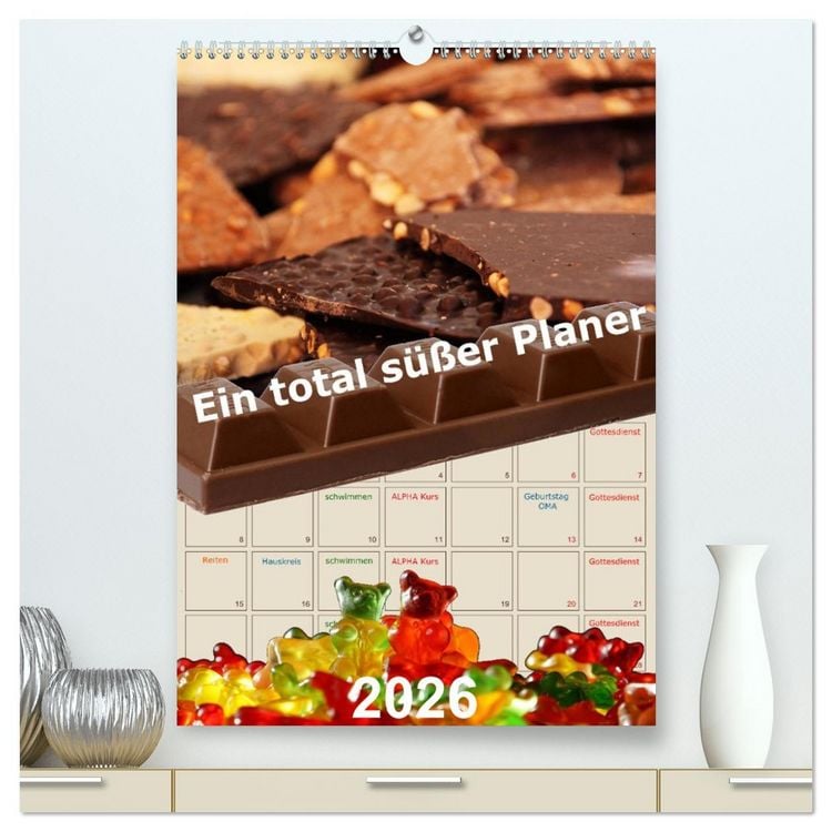 Produktbild: Ein total s&uuml;&szlig;er Planer (hochwertiger Premium Wandkalender 2026 DIN A2 hoch), Kunstdruck in Hochglanz