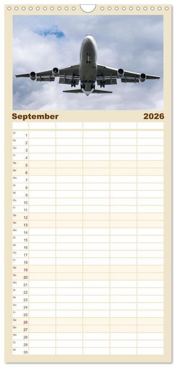 Produktbild: Familienplaner 2026 - Die Faszination der Quadjets mit 5 Spalten (Wandkalender, 21 x 45 cm) CALVENDO