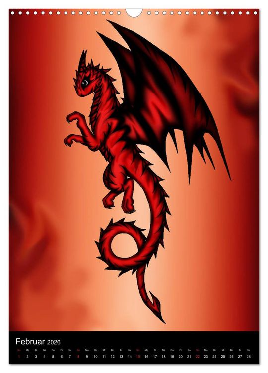Produktbild: Drachen (Wandkalender 2026 DIN A3 hoch), CALVENDO Monatskalender