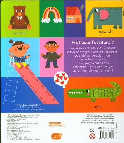 Produktbild: Ecrire, compter : la maternelle : tracer, effacer, recommencer