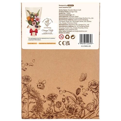 Produktbild: Book Nook DIY Blume Orange Tulpe