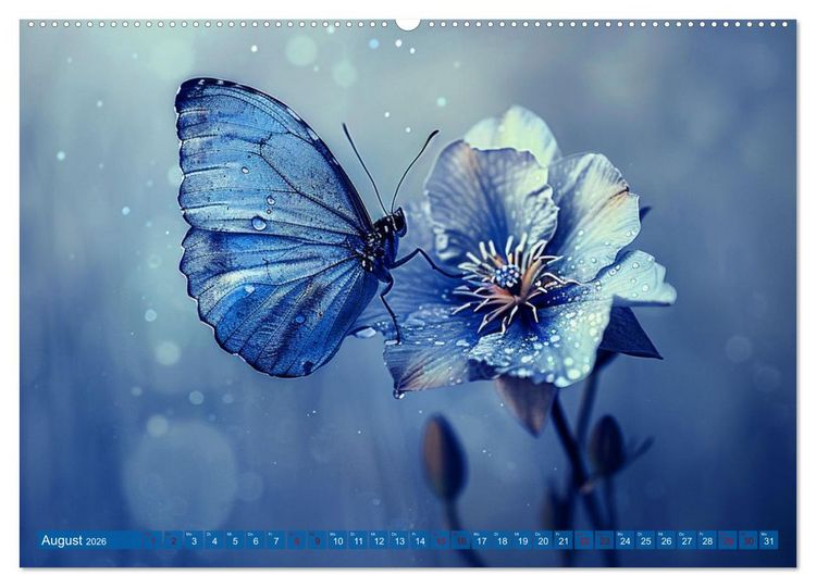 Produktbild: Blauer Zauberflug (Wandkalender 2026 DIN A2 quer), CALVENDO Monatskalender