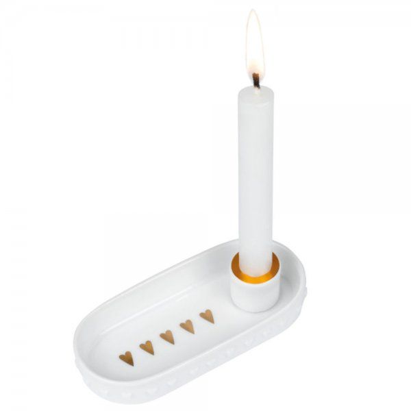 Produktbild: Lichttablettchen Herzen 9,2x4,2x2cm