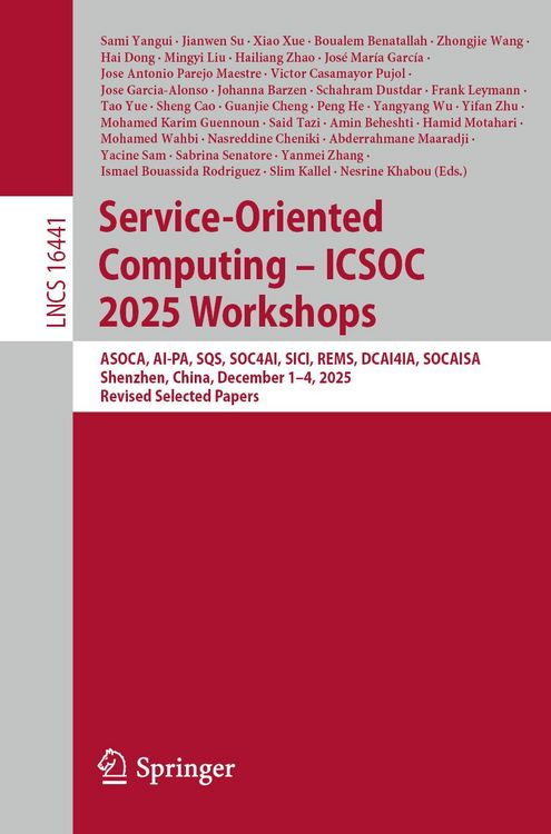 Produktbild: Service-Oriented Computing &ndash; ICSOC 2025 Workshops