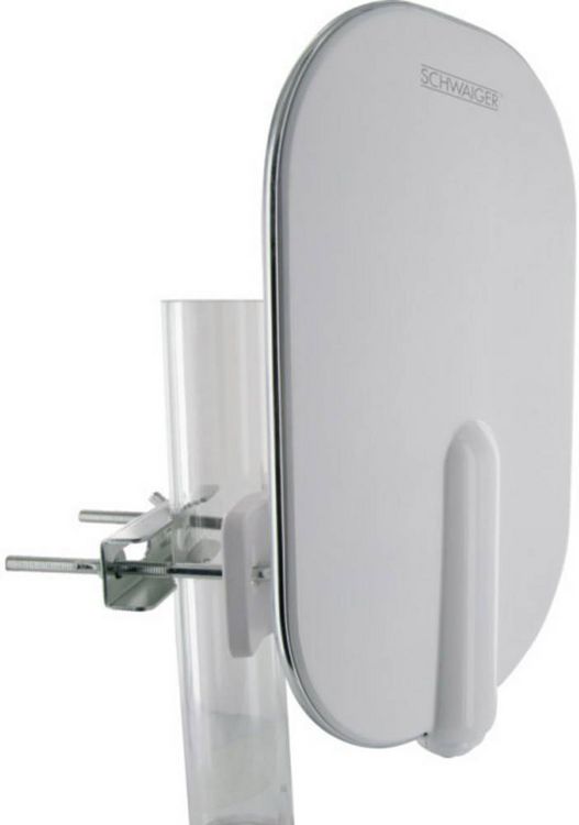 Produktbild: Schwaiger DTA4000 Aktive DVB-T/T2 Flachantenne Au&szlig;enbereich Verst&auml;rkung: 36 dB Wei&szlig;