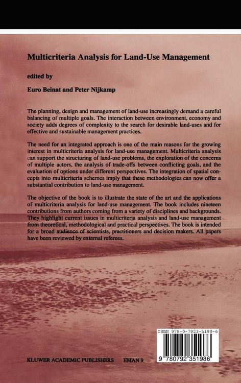 Produktbild: Multicriteria Analysis for Land-Use Management