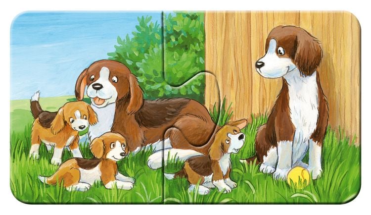 Produktbild: Puzzle Ravensburger Tierfamilien auf dem Bauernhof 9 X 2 Teile