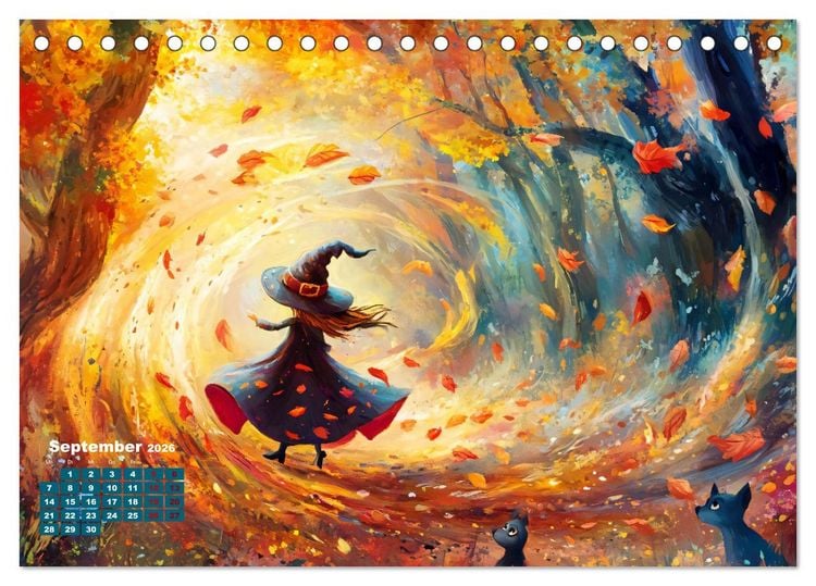 Produktbild: Zauber zur Mitternacht (Tischkalender 2026 DIN A5 quer), CALVENDO Monatskalender