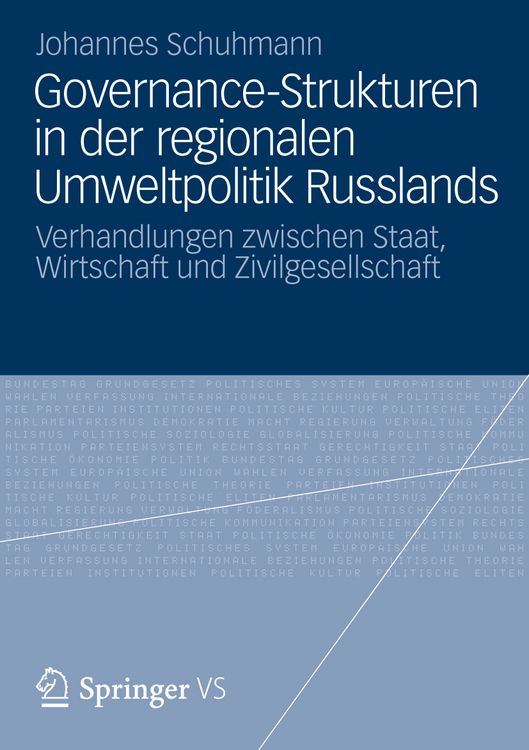 Produktbild: Governance-Strukturen in der regionalen Umweltpolitik Russlands