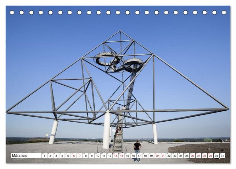 Produktbild: Radland Deutrschland - Ruhrgebiet (Tischkalender 2027 DIN A5 quer), CALVENDO Monatskalender