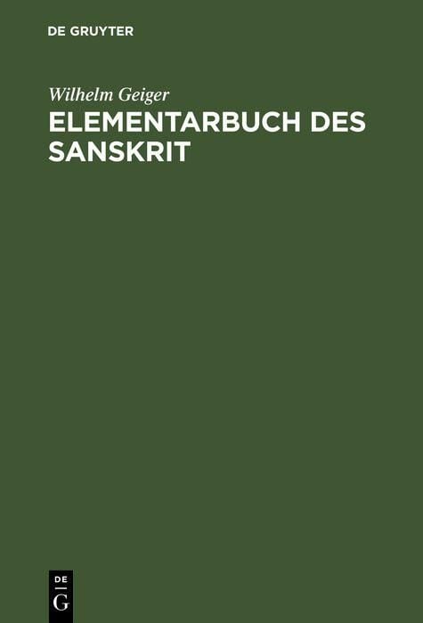 Produktbild: Elementarbuch des Sanskrit