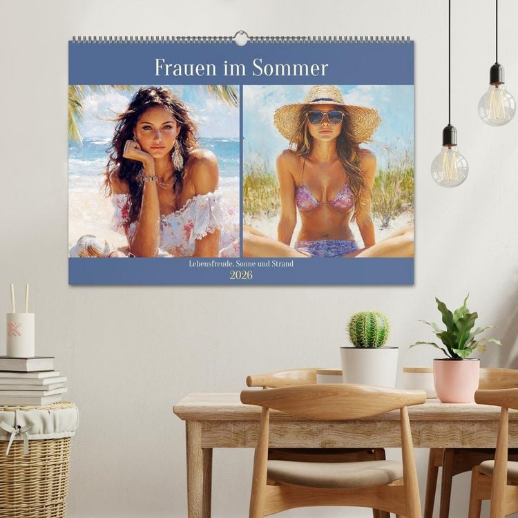 Produktbild: Frauen im Sommer. Lebensfreude, Sonne und Strand (Wandkalender 2026 DIN A2 quer), CALVENDO Monatskalender