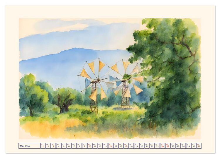 Produktbild: Kretische Impressionen (Wandkalender 2026 DIN A4 quer), CALVENDO Monatskalender