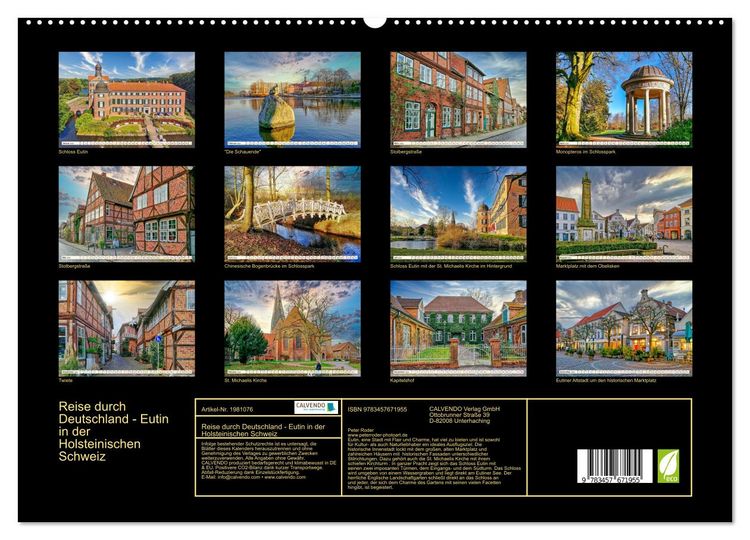 Produktbild: Reise durch Deutschland - Eutin in der Holsteinischen Schweiz (hochwertiger Premium Wandkalender 2026 DIN A2 quer), Kunstdruck in Hochglanz